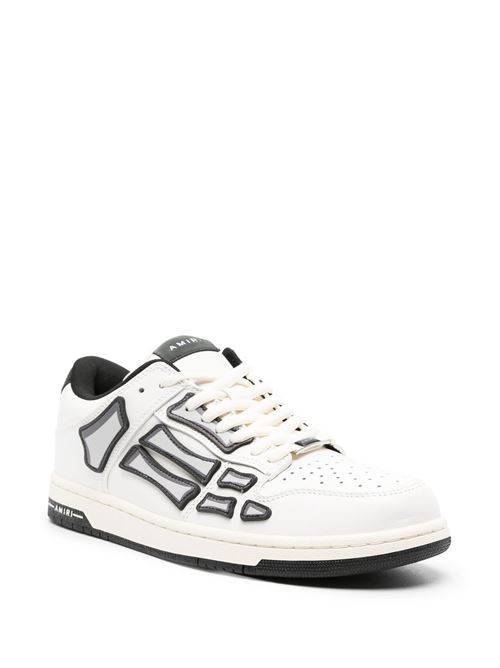 Sneaker con toppa scheletro AMIRI | PS24MFS005WHITE BLACK